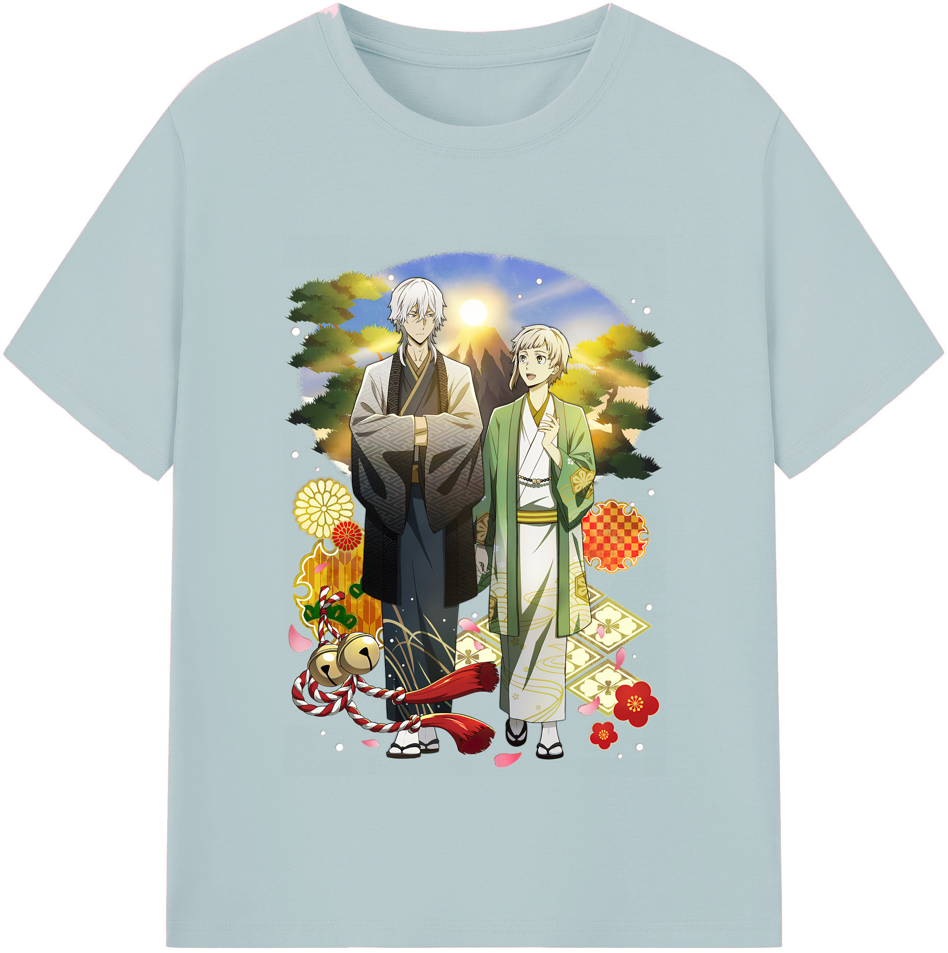 （画像用） 文豪ストレイドッグス Bungo Stray Dogs 綿100％半袖Tシャツ（フロントプリント）